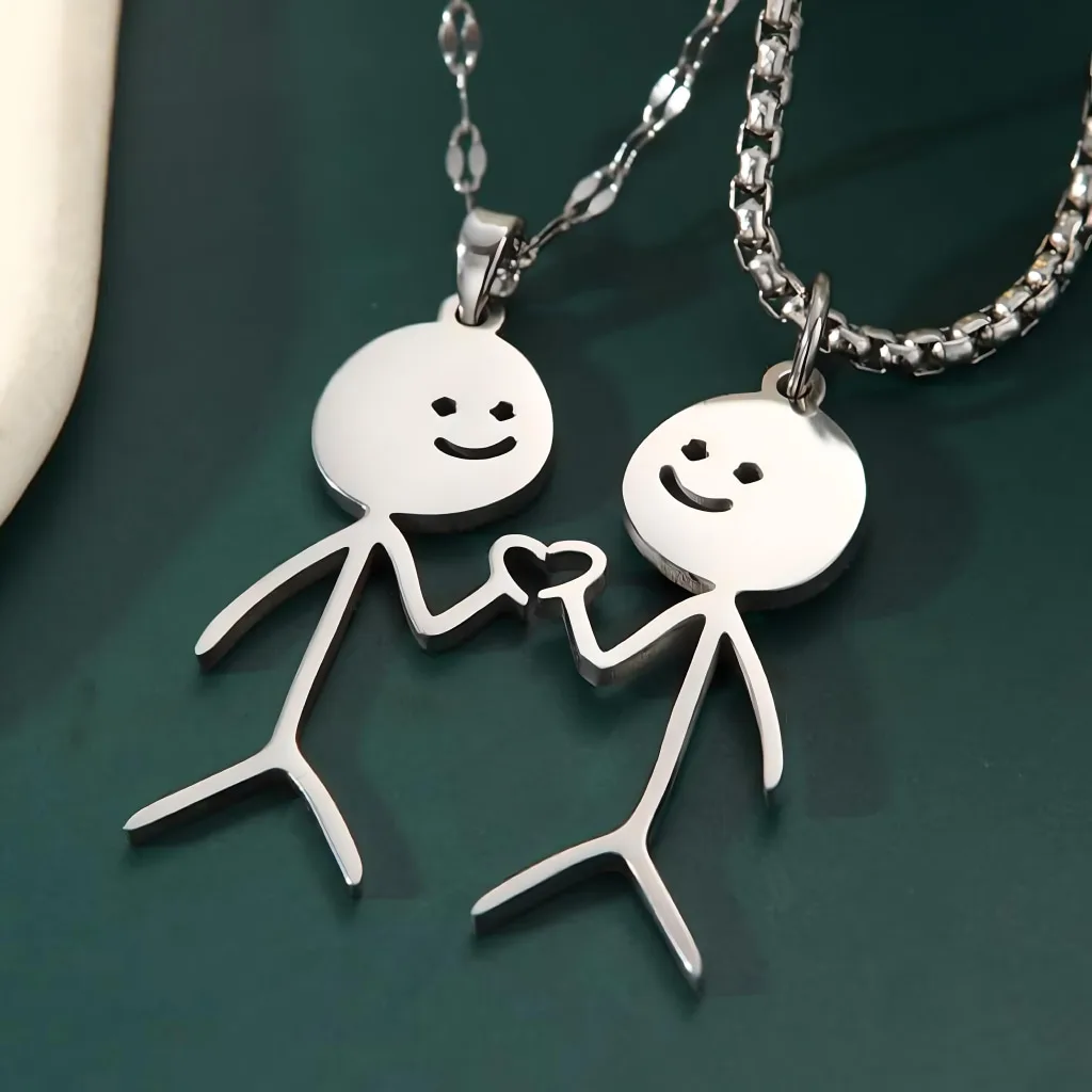 Unique Heart & Humor Stickman Necklace Special Deals 