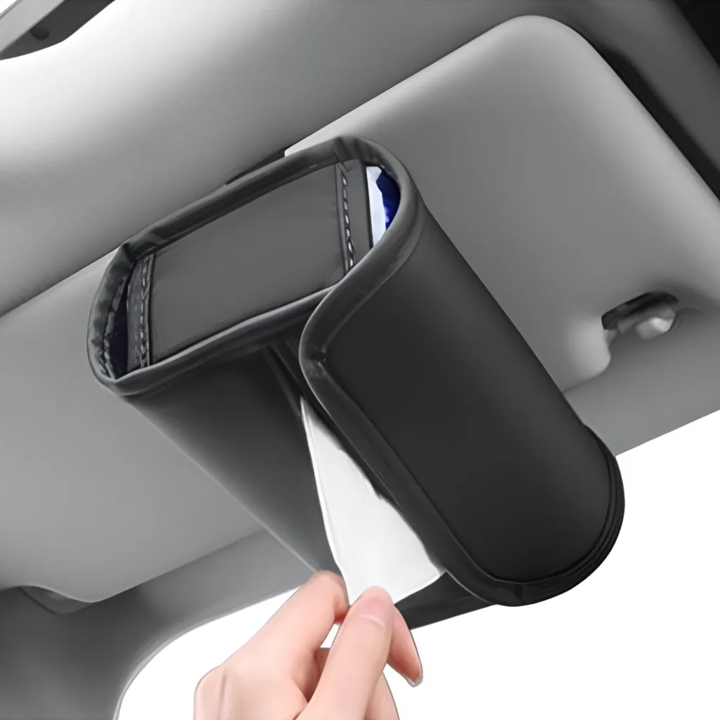 Luxury Leather Car Tissue Box Holder Special Deals 