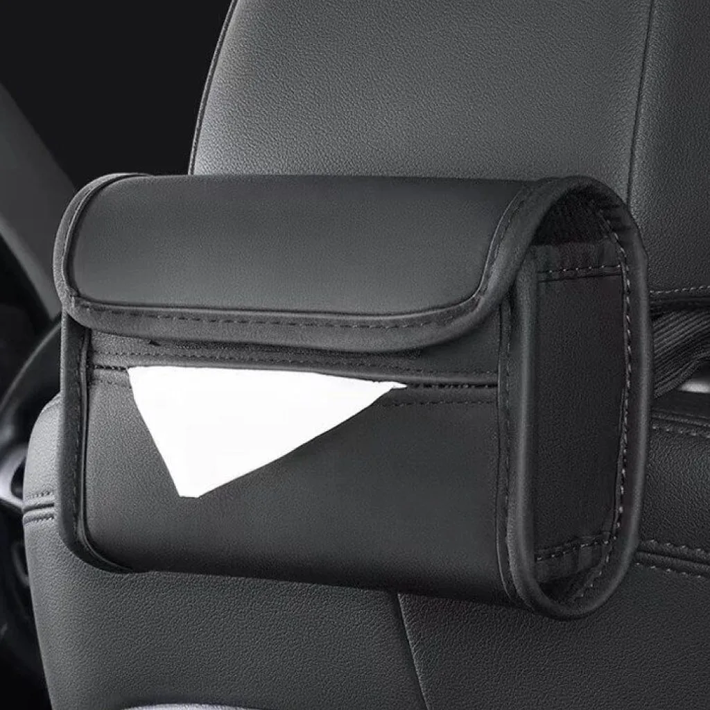 Luxury Leather Car Tissue Box Holder Special Deals 