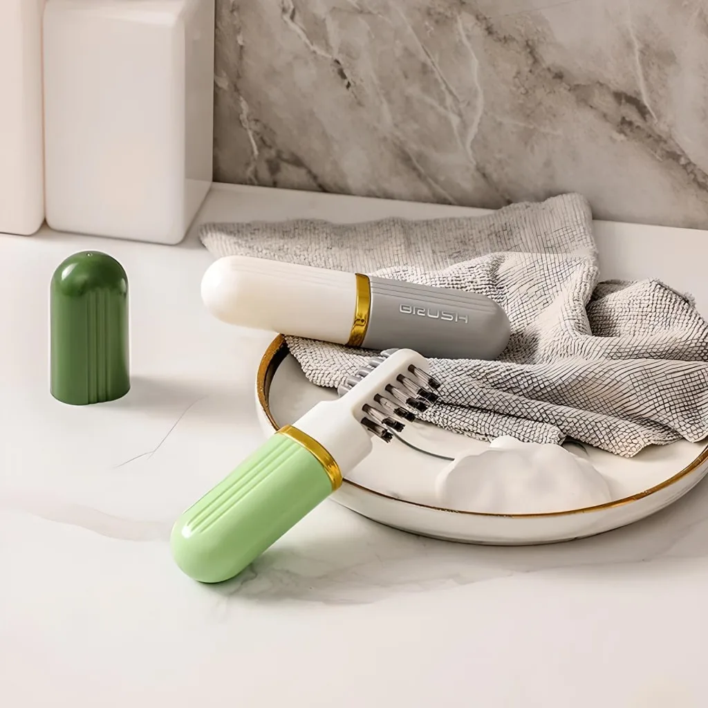 3-in-1 Eco-Friendly Portable Cleaning Brush with Liquid Dispenser Special Deals 