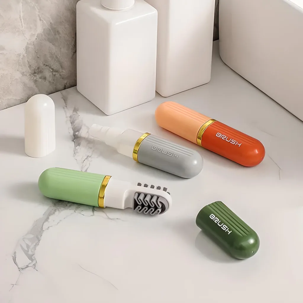 3-in-1 Eco-Friendly Portable Cleaning Brush with Liquid Dispenser Special Deals 