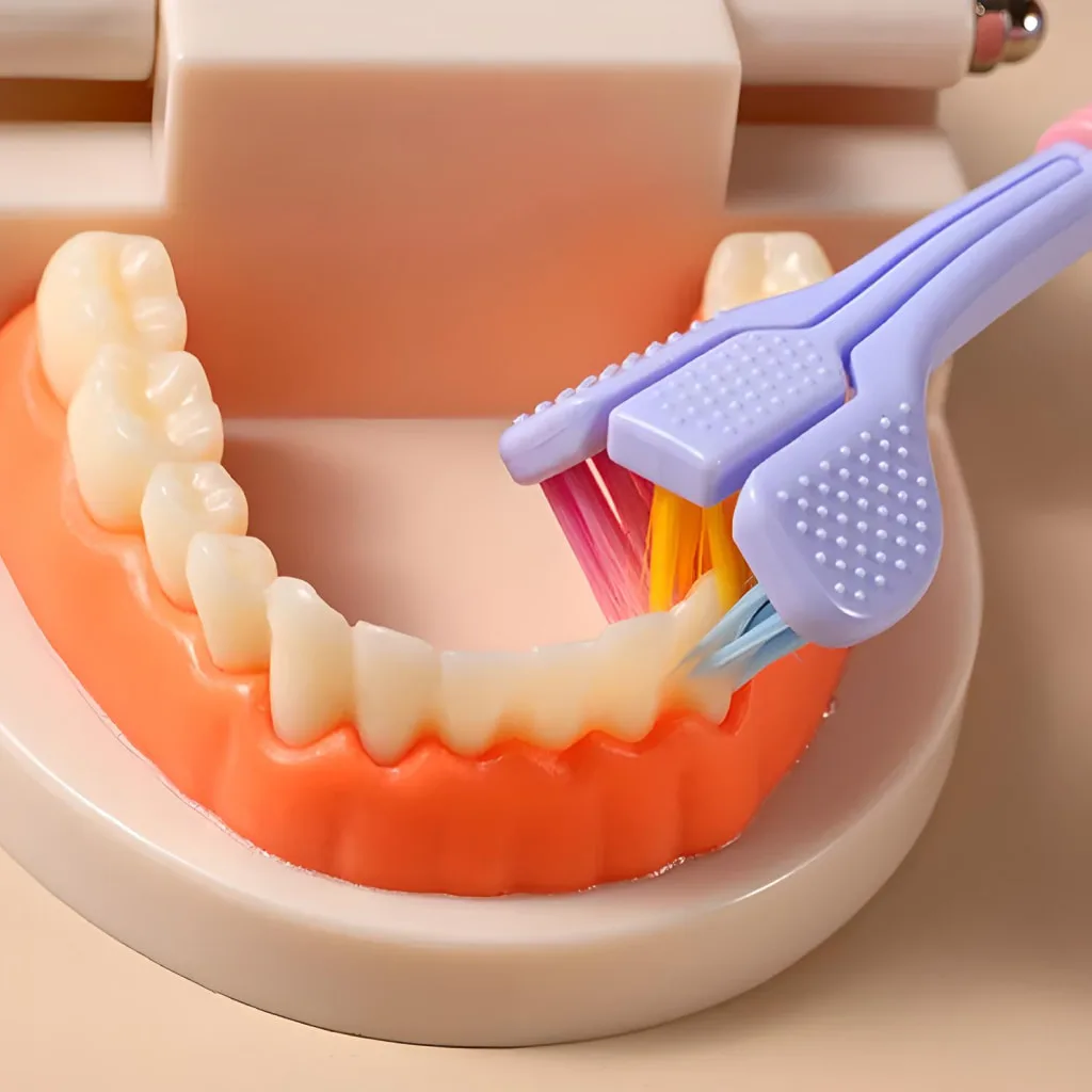 Triple-Sided Ultra-Fine Soft Bristle Toothbrush for Enhanced Oral Health Special Deals 