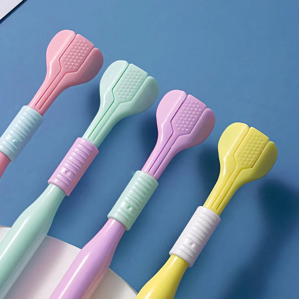Triple-Sided Ultra-Fine Soft Bristle Toothbrush for Enhanced Oral Health Special Deals 