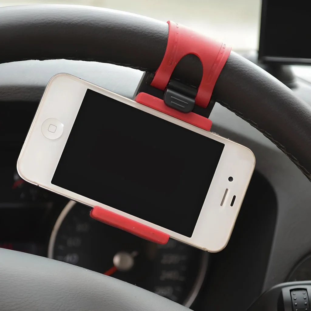 Universal Car Steering Wheel Phone Mount for Safe Navigation Special Deals 