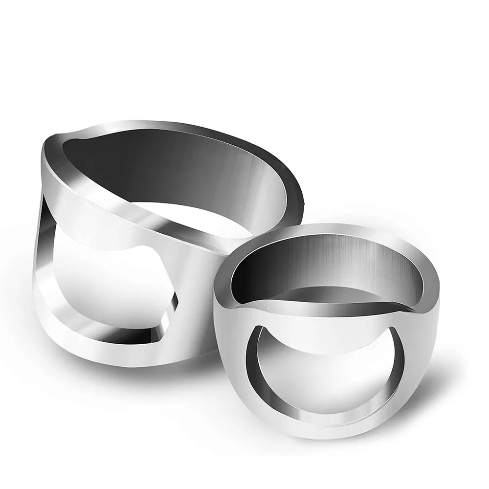 Stainless Steel Punk Ring Bottle Opener - Party Essential, Fashionable Beer Accessory Special Deals 