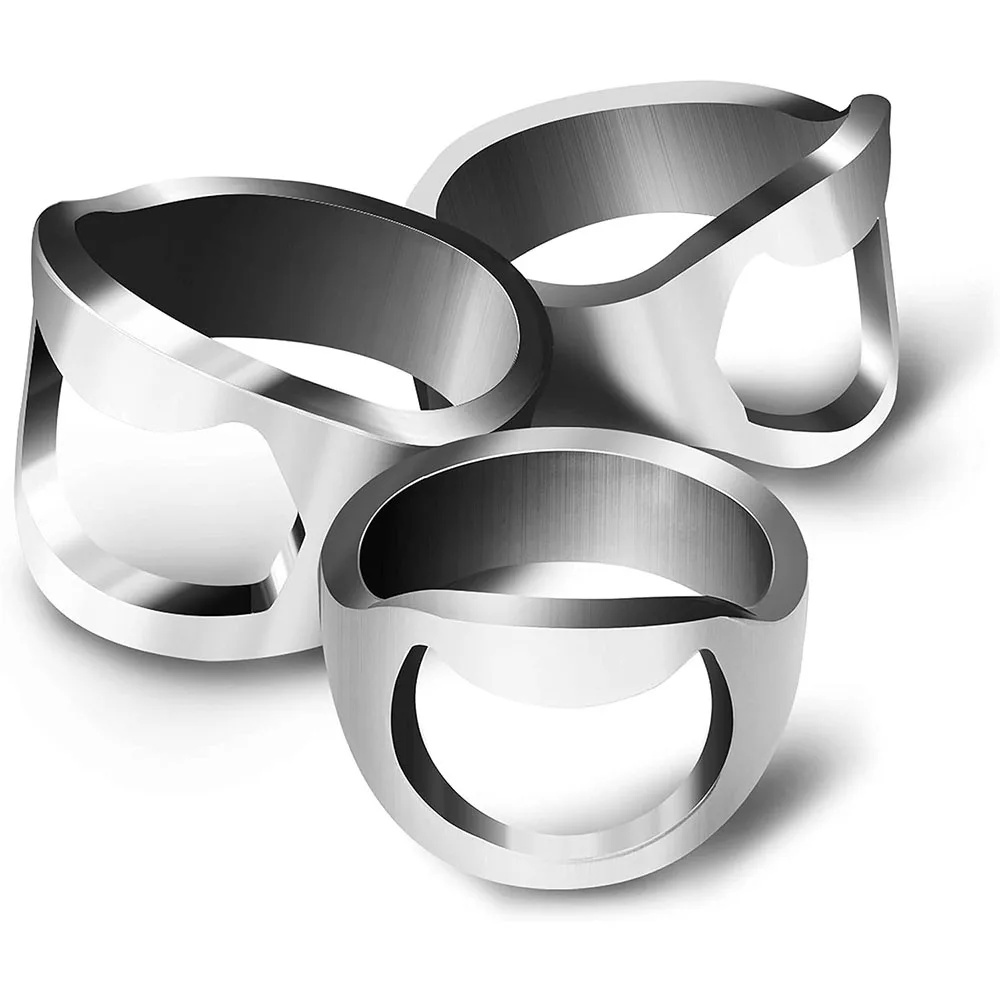 Stainless Steel Punk Ring Bottle Opener - Party Essential, Fashionable Beer Accessory Special Deals 