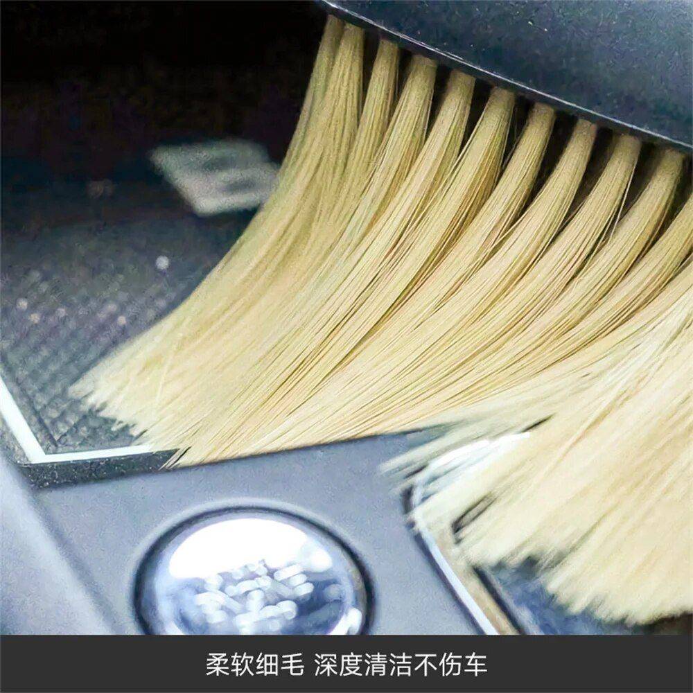 Compact Car Interior Soft Brush for Dashboard & Air Outlet Car Accessories 